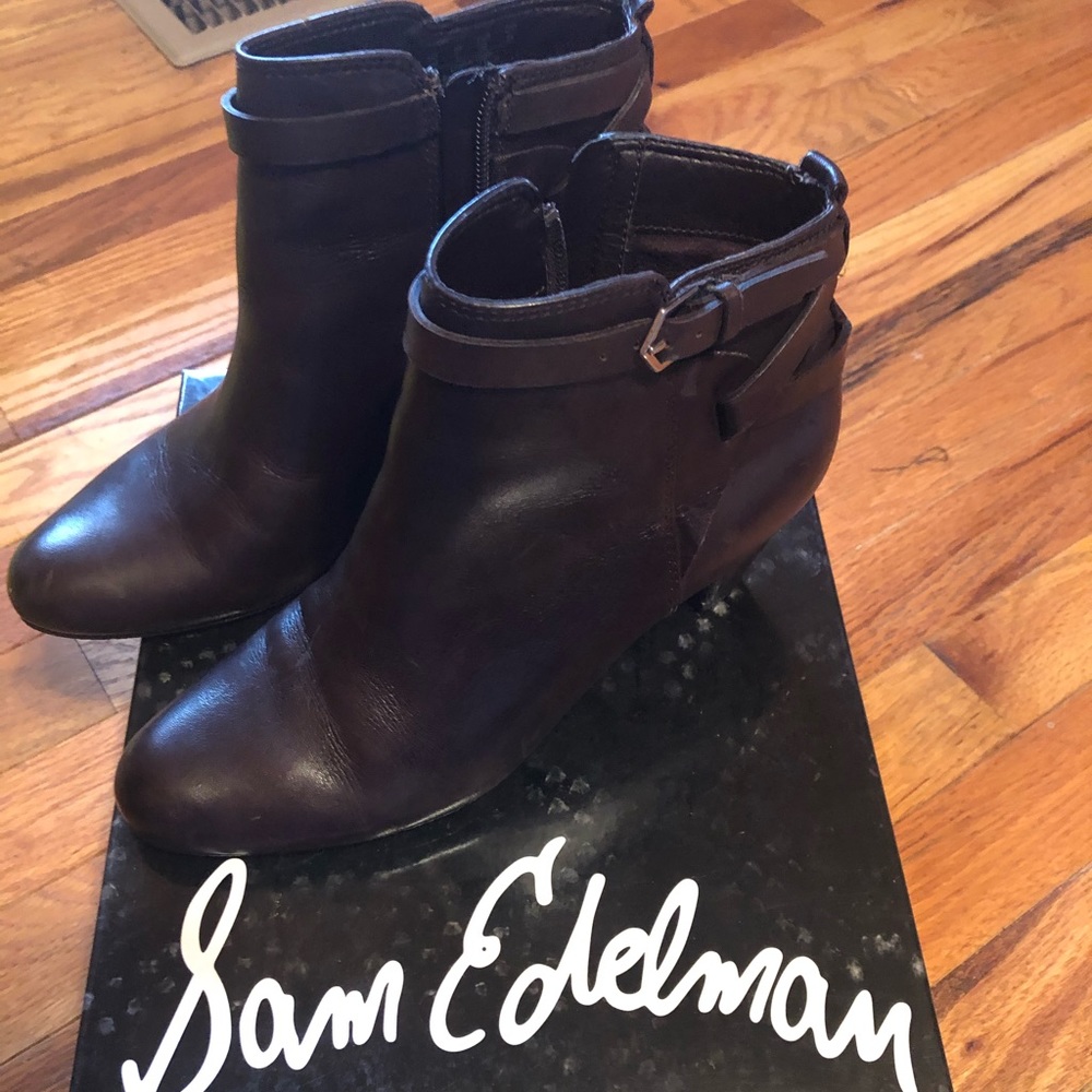 Sam Edelman brown booties